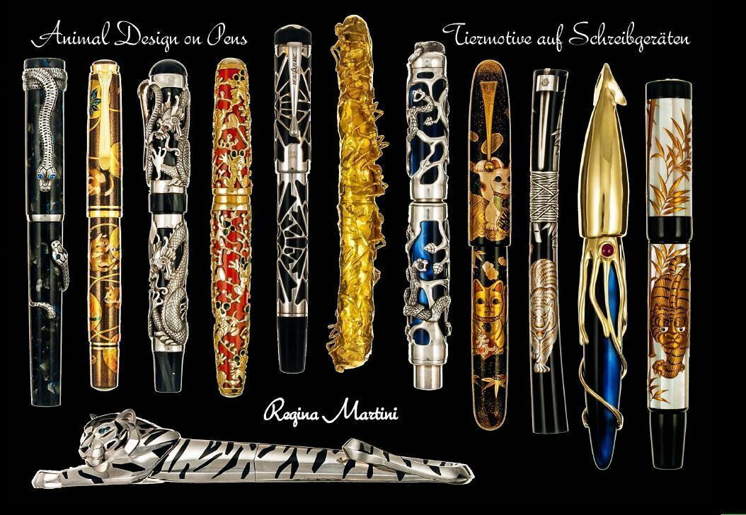 Book:  Animal Design On Pens > Over 200 Pages,  Many Visconti Pens Included!