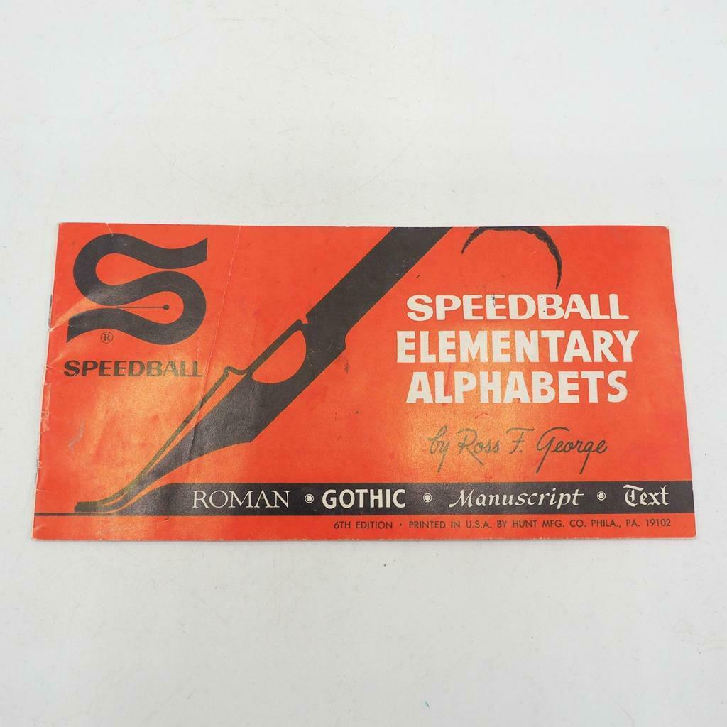 Vintage Booklet Speedball Elementary Alphabets Ross F. George