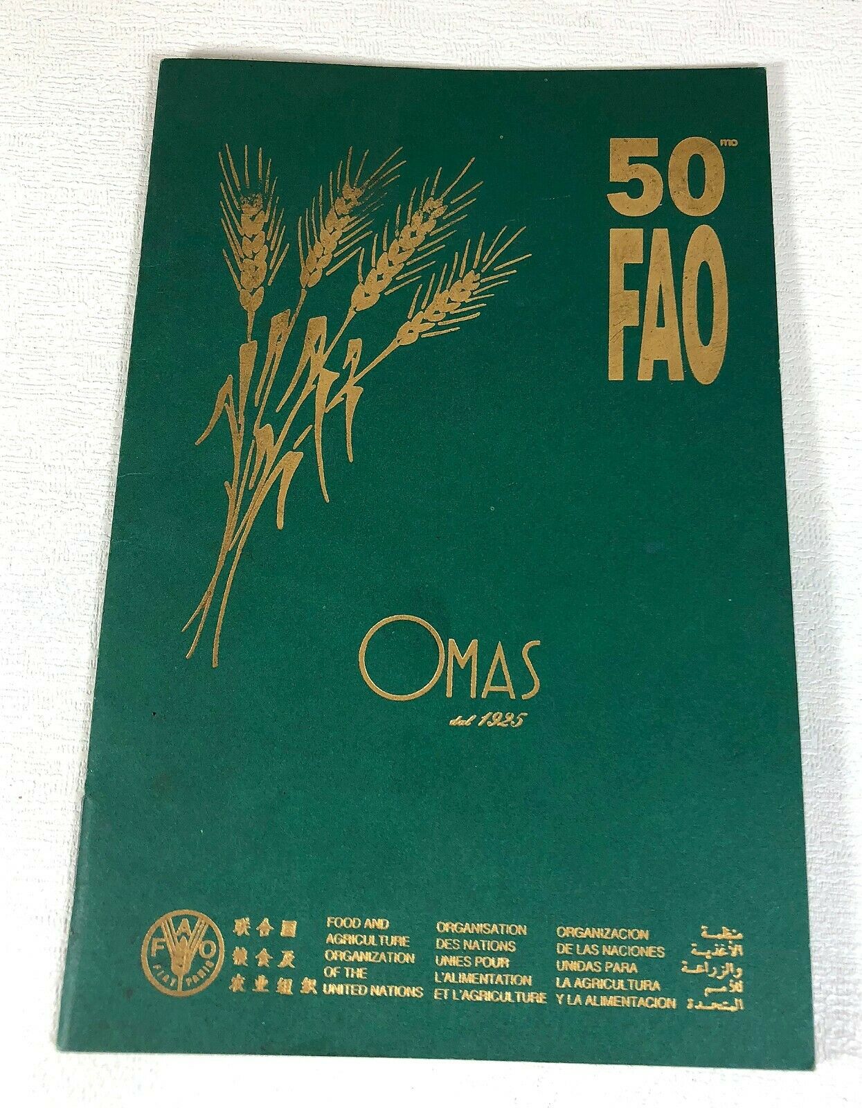 Retro Omas 50 Anniversary Fao Fountain Pen Original Brochure, Italy (#ar1167)