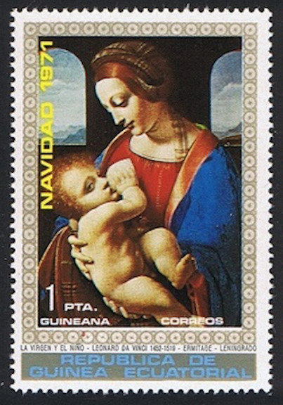 #mi37 Mnh 1972 Virgin And Child By Leonardo Da Vinci [72-23 Yt16a]