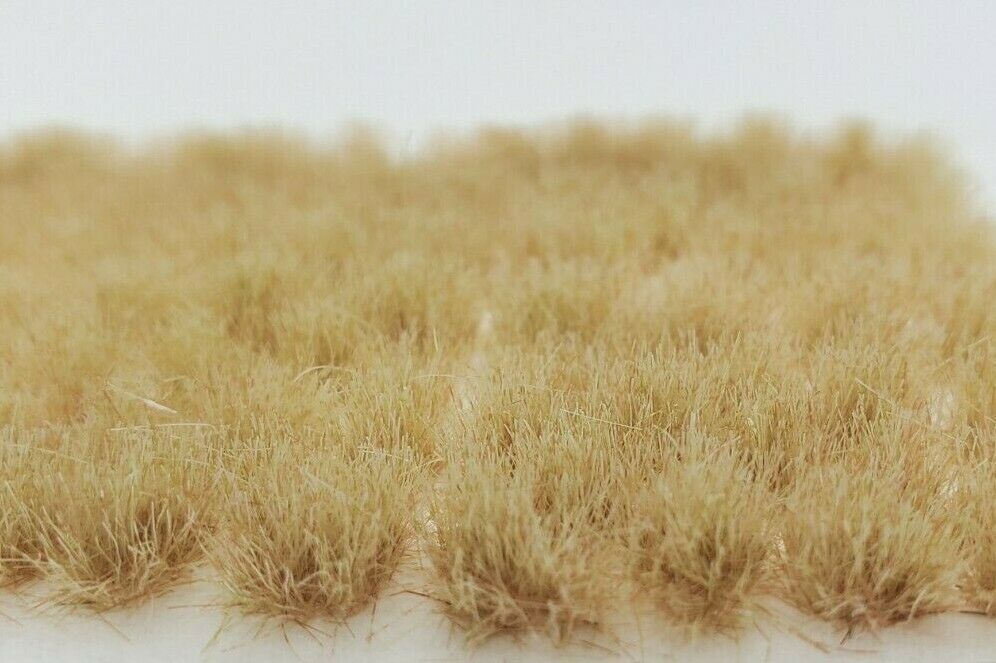 Self Adhesive Static Grass Tufts For Miniature Scenery -desert Beige- 6mm
