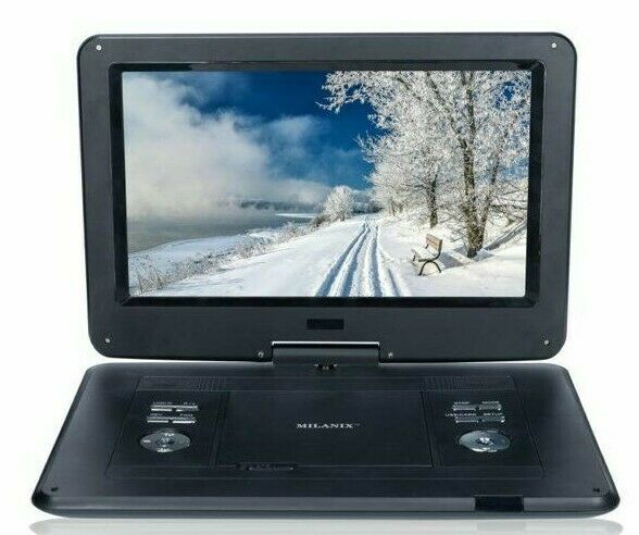 17’’ Portable Cd/dvd Player, Hd Widescreen Display Built-in Rechargeable Battery