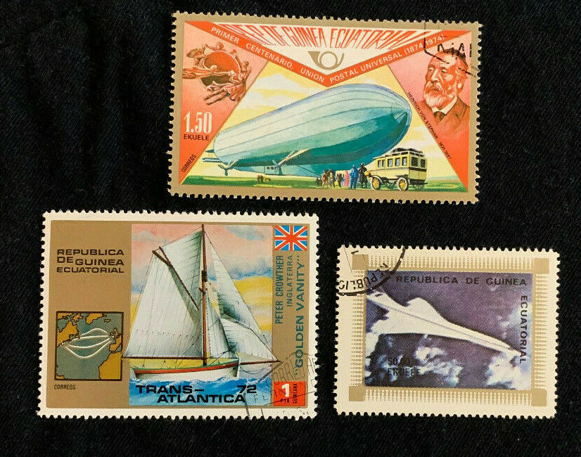 Equatorial Guinea Transpotation, Zeppelin, Concorde, Used/cto Nh