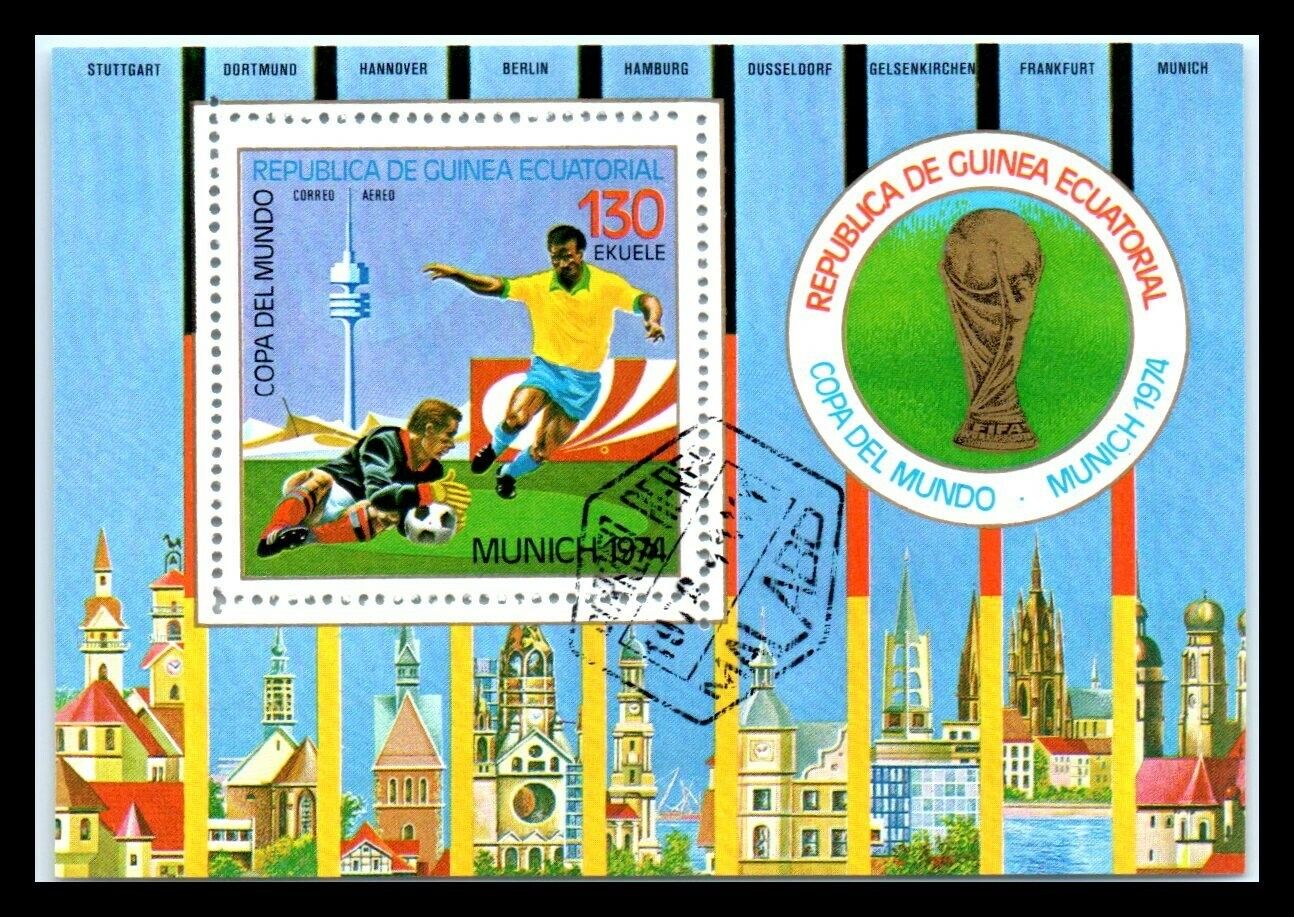 1974 Souvenir Sheet - Football World Cup - West Germany 1974 "4" M2