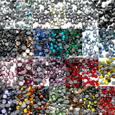 1440pcs(10 Gross) Czech Crystal Rhinestones Top Quality Flatback Dmc Iron Hotfix