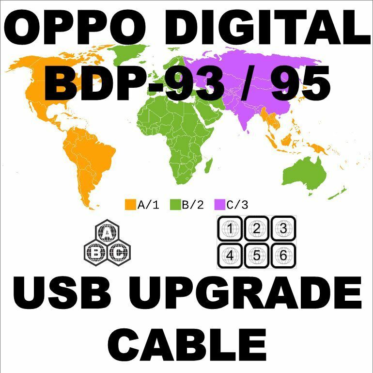 Oppo Digital Bdp-93 Bdp-95 Diy Multi Code Region Free Usb Upgrade Cable Abc Kit