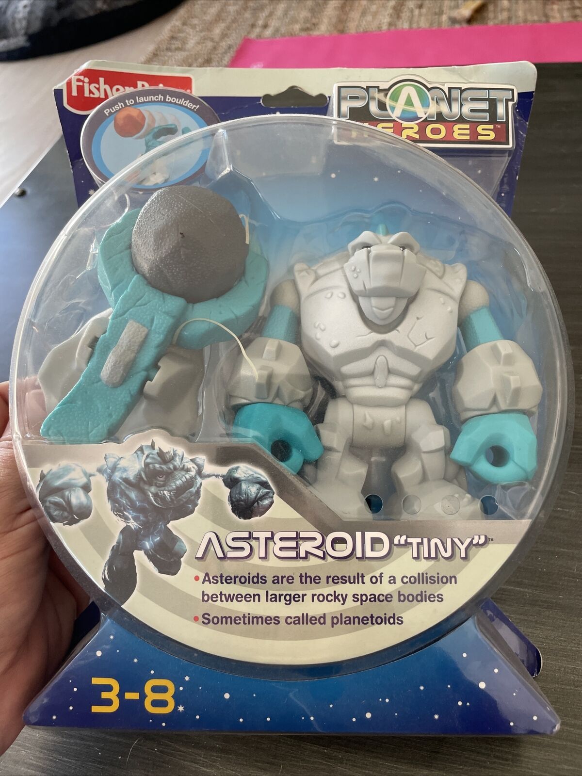 Fisher Price Planet Heroes Asteroid “tiny” Squad Figure New 2007 Figure Sealed