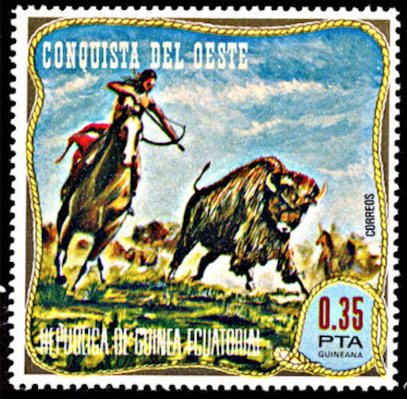 #mi414 Mnh 1974 Indians Hunting Buffalo [74-91 Yt48b]