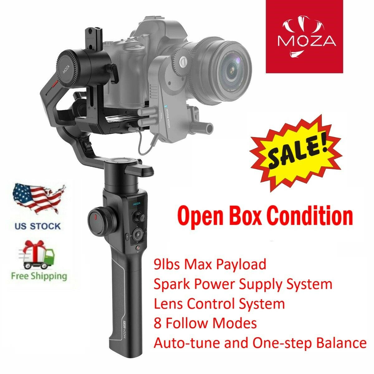 40%off Moza Air 2 3-axis Handheld Gimabl Stabilizer For Dslr Mirrorless Camera
