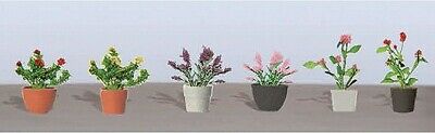 Jtt Scenery Products - Flowering Potted Plants Assortment 1, 1" (6)