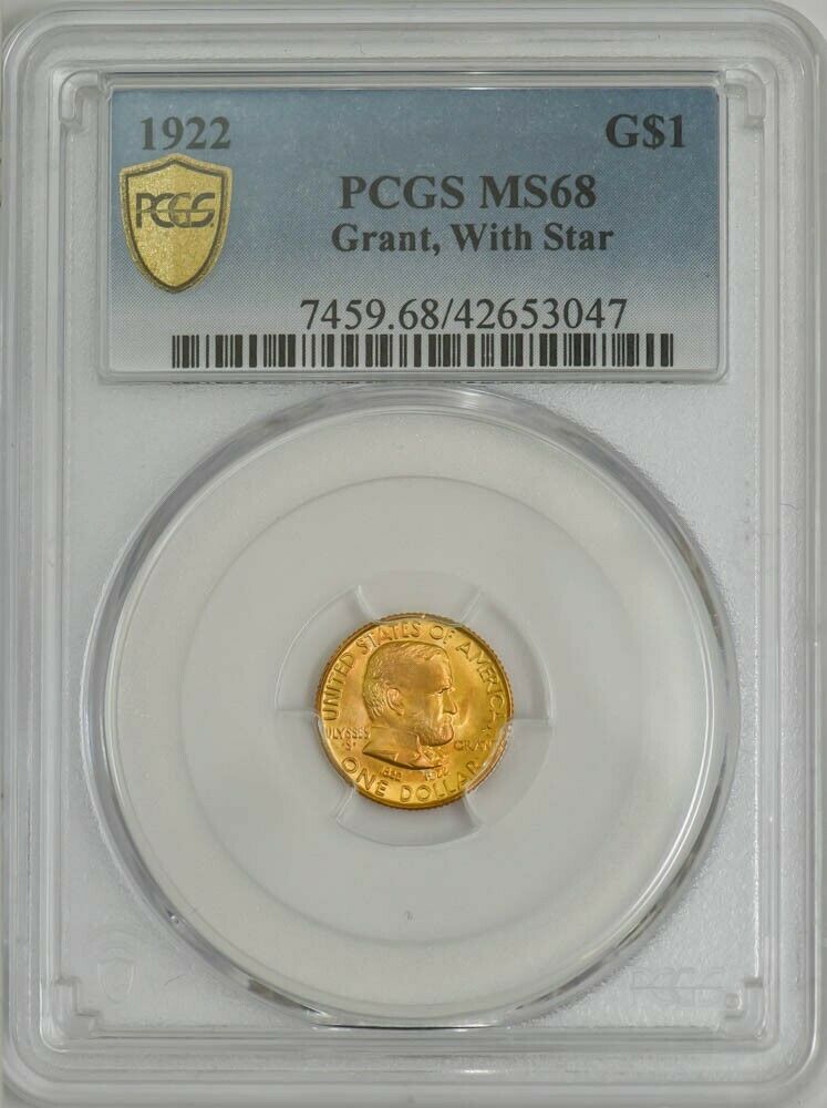 1922 $ Gold Grant With Star Ms68 Pcgs Secure 943981-26