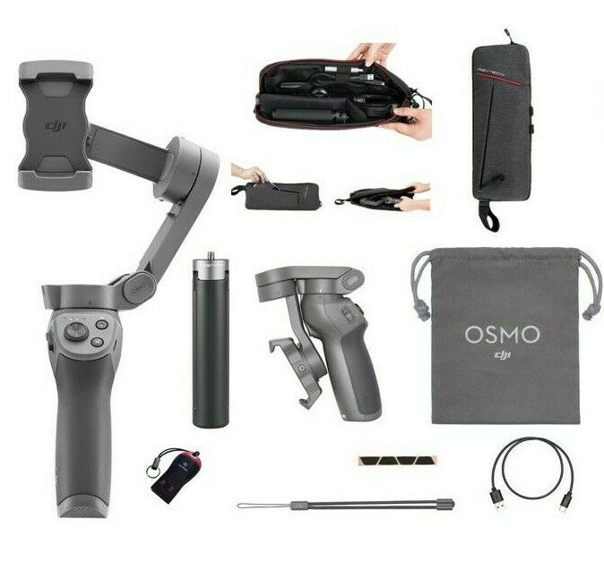 Dji Osmo Mobile 3 Professional Kit, Includes Pgytech Case And Tripod