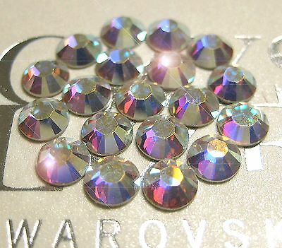 144 Swarovski Rhinestones Flatback Crystal Ab Various Sizes 2058 / 2088