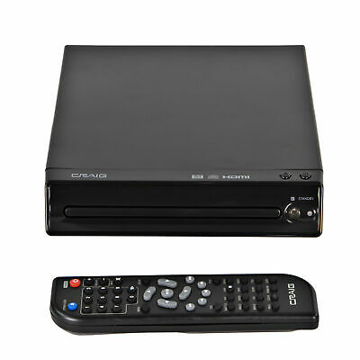 Craig Cvd401a Compact Hdmi Dvd Player With Remote In Black